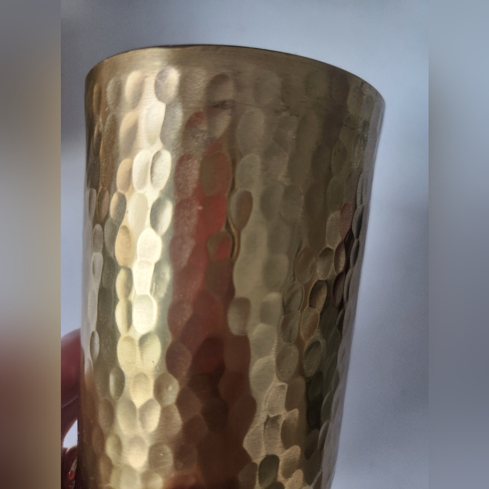 Threshold gold hammered tray and 2 pencil cup - Picture 13 of 15